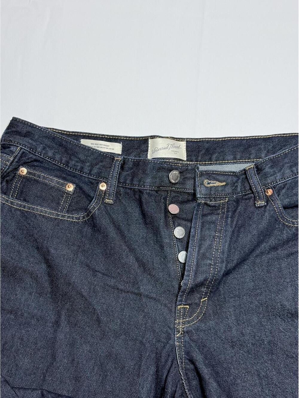 Universal Thread Wide Leg Dark Blue Denim Jeans